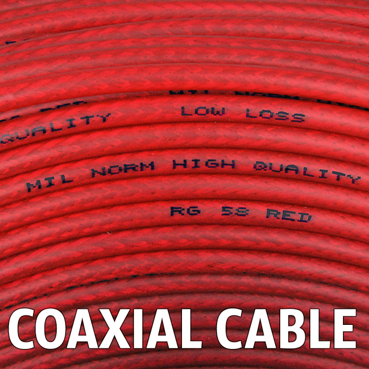 View our Cable range which includes the highly reliable and low loss RG58U, RG58CU, Mini 8, and RG213 coaxial cables